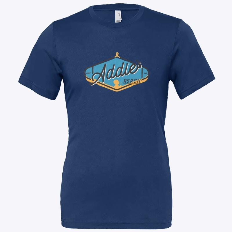 Addie's Research - Blue on Blue Unisex T