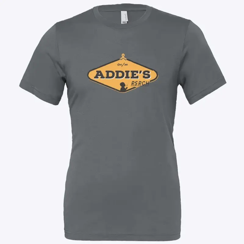 Addie's Research - Gold on Gray T